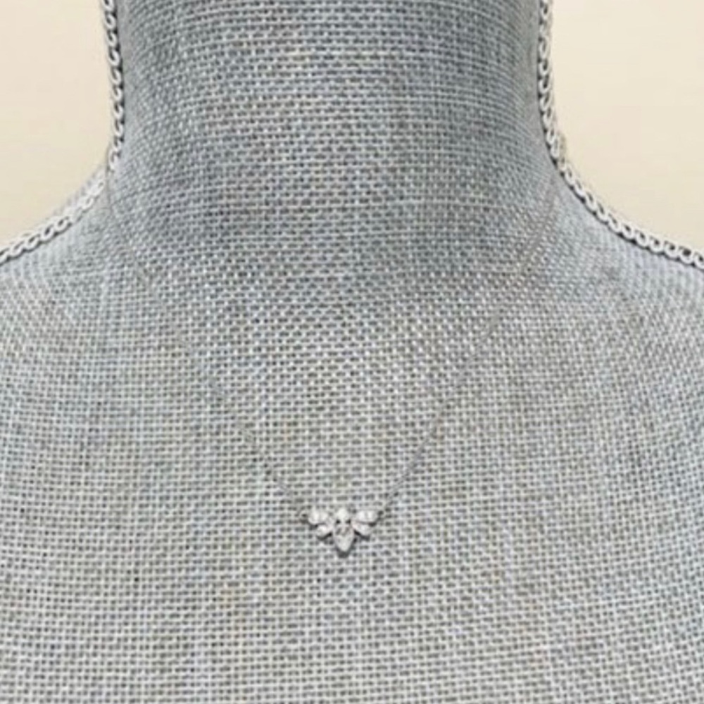 Cubic Zirconia Tiny Queen Bee Necklace, NWT-Boutique - Picture 6 of 10